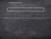 Tablet Screenshot of canadaaboard.com